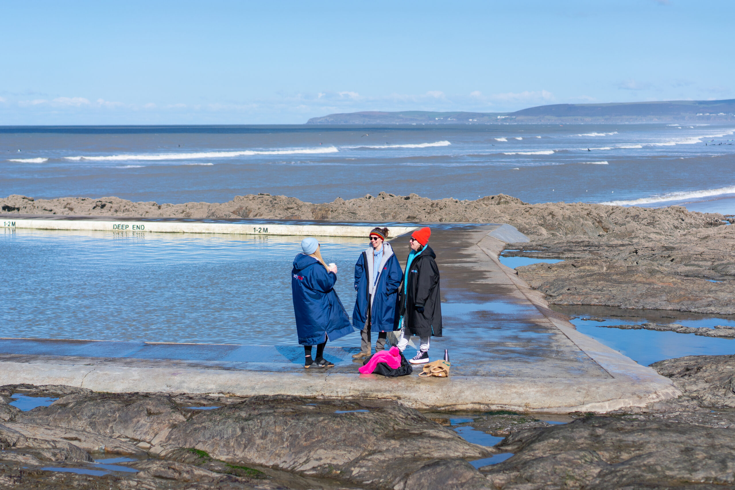 Sea Pool Westward Ho day out UK